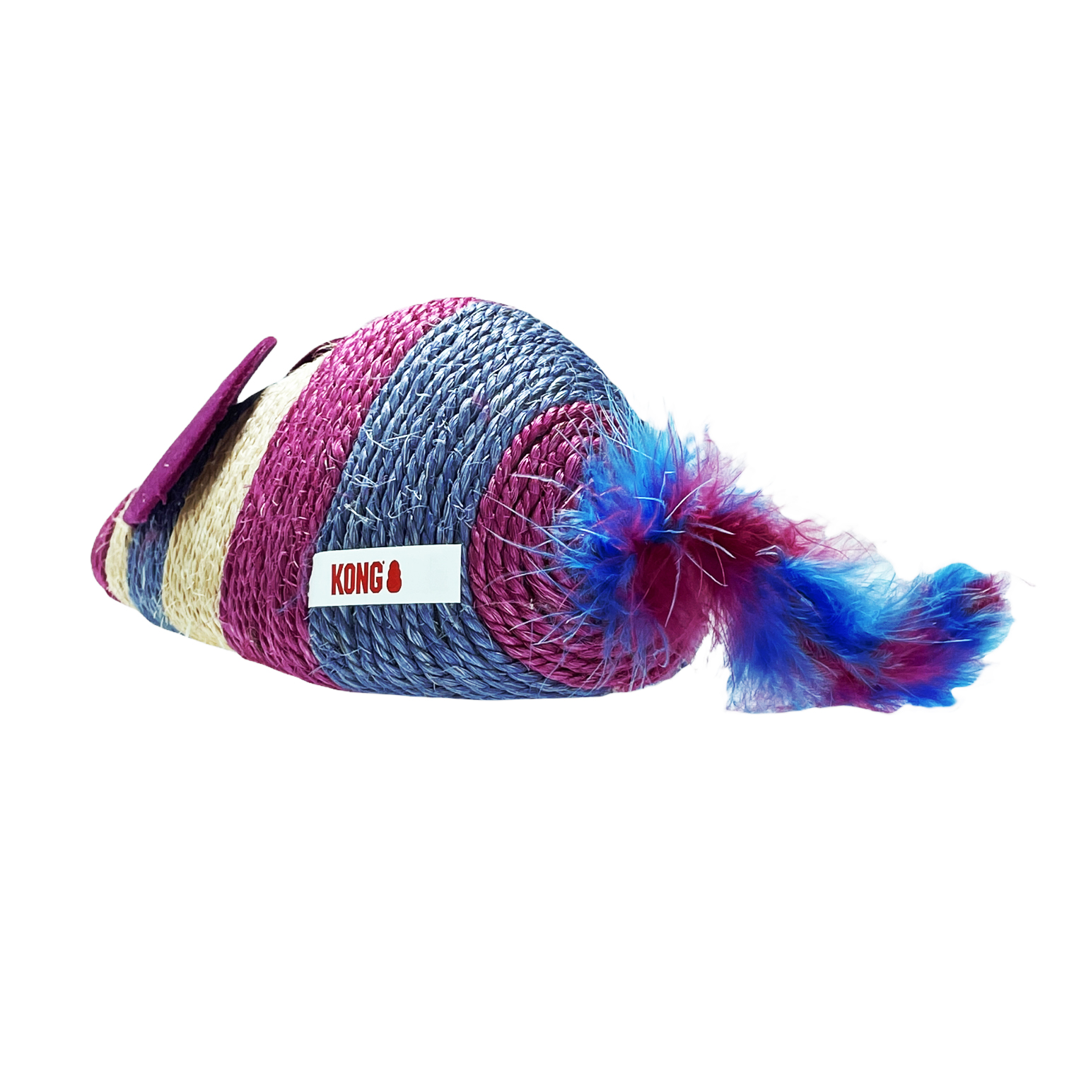 Kong Wrangler Scratch Mouse Rosa (CA434)