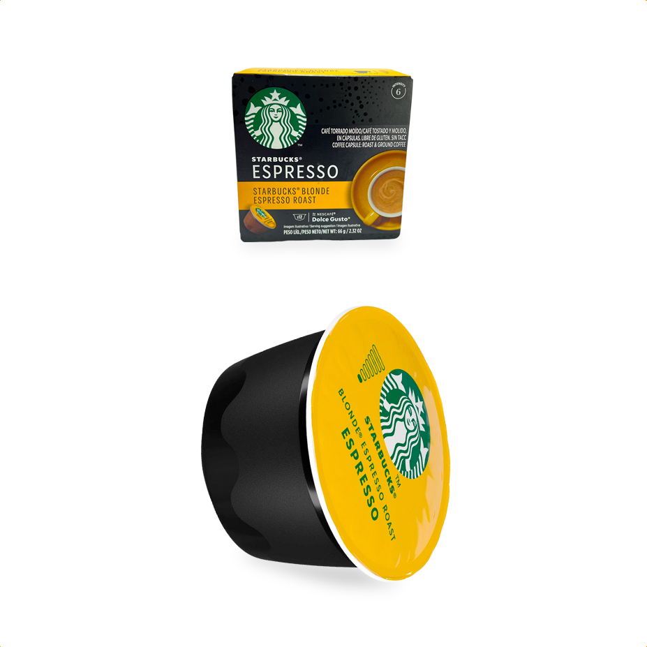 Cápsula DG Mista Starbucks Espresso Blonde