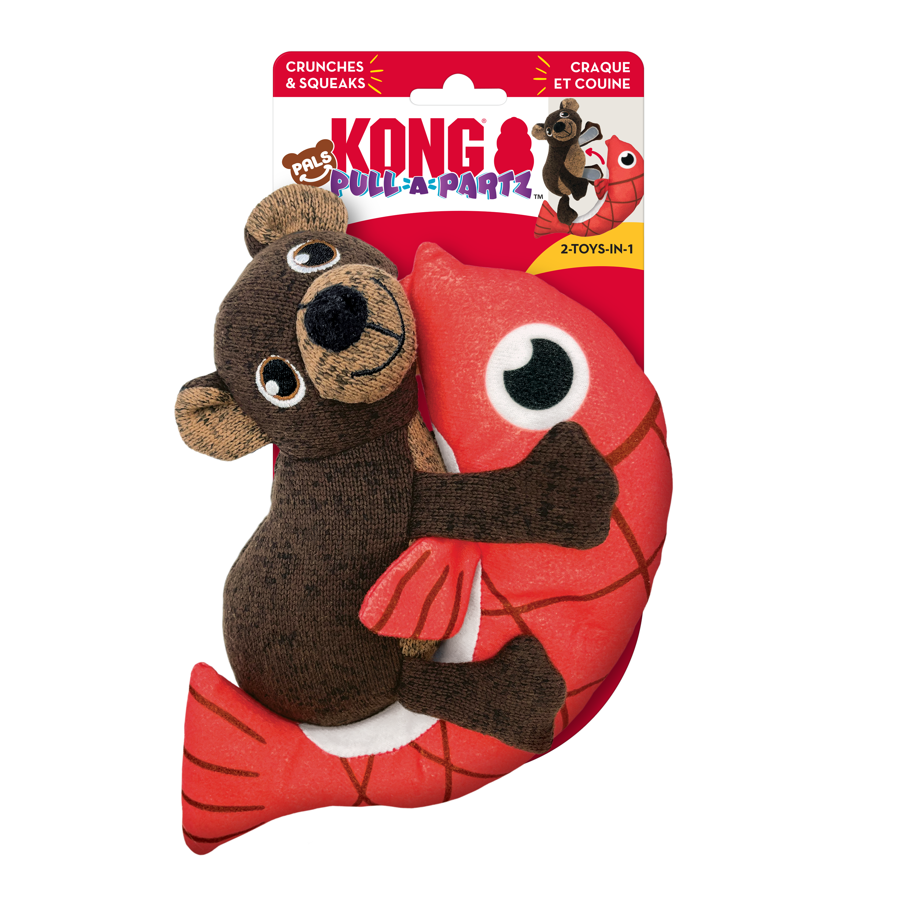 Kong Pull A Partz Pals Bear Medium (PPA22)
