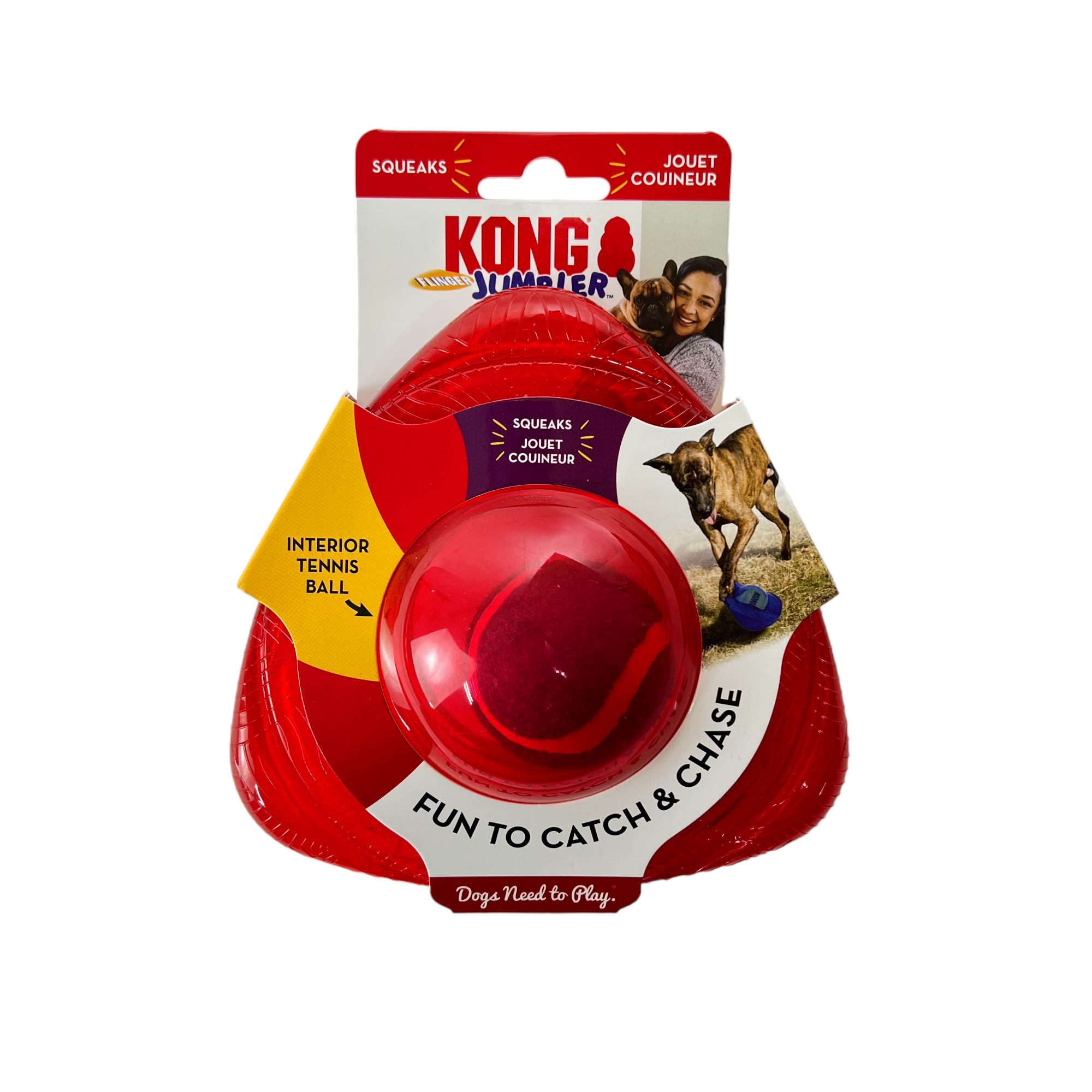 Kong Jumble Flinger Sm/Md Vermelho (TML3)