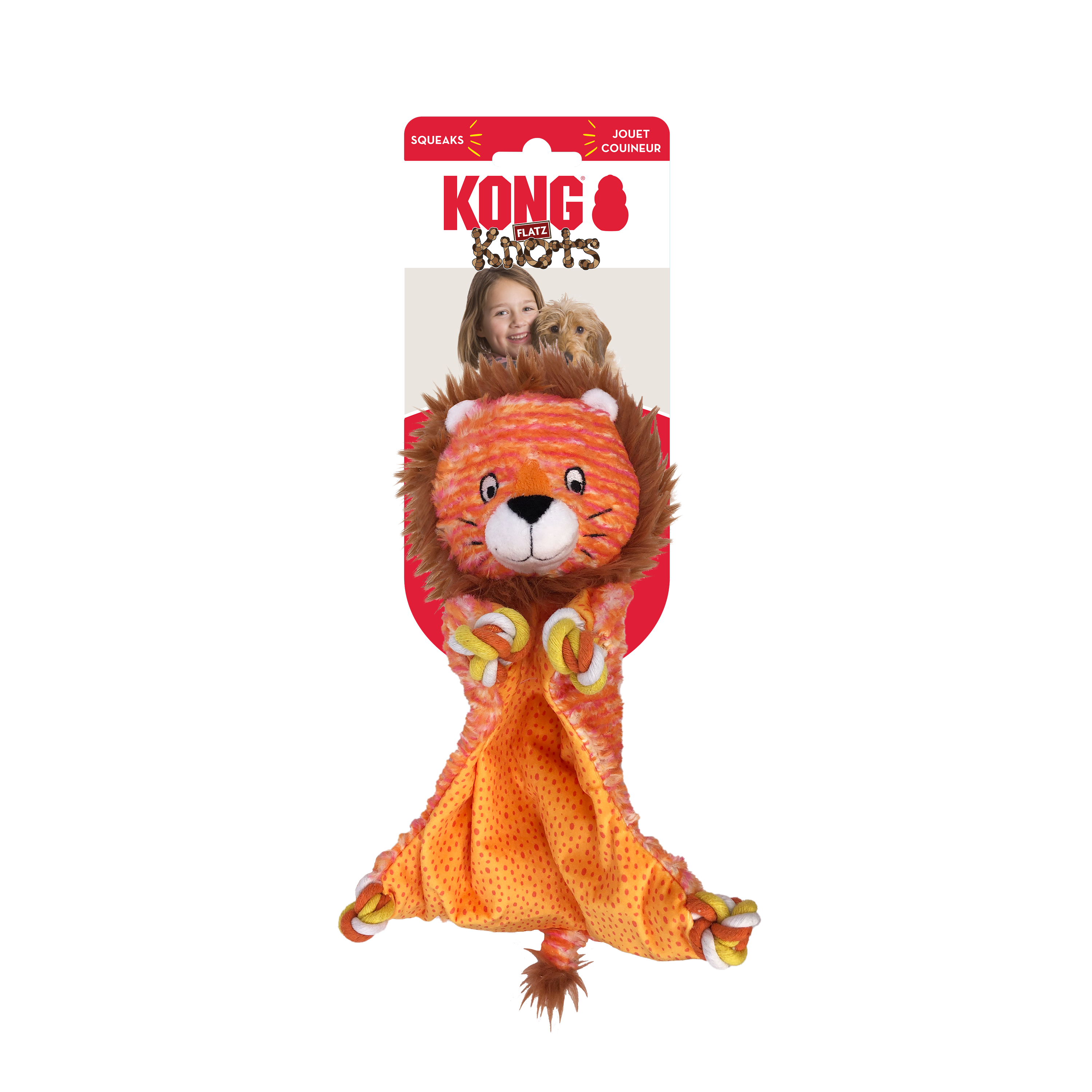 Kong Knots Flatz Lion Medium/large (NKL12)